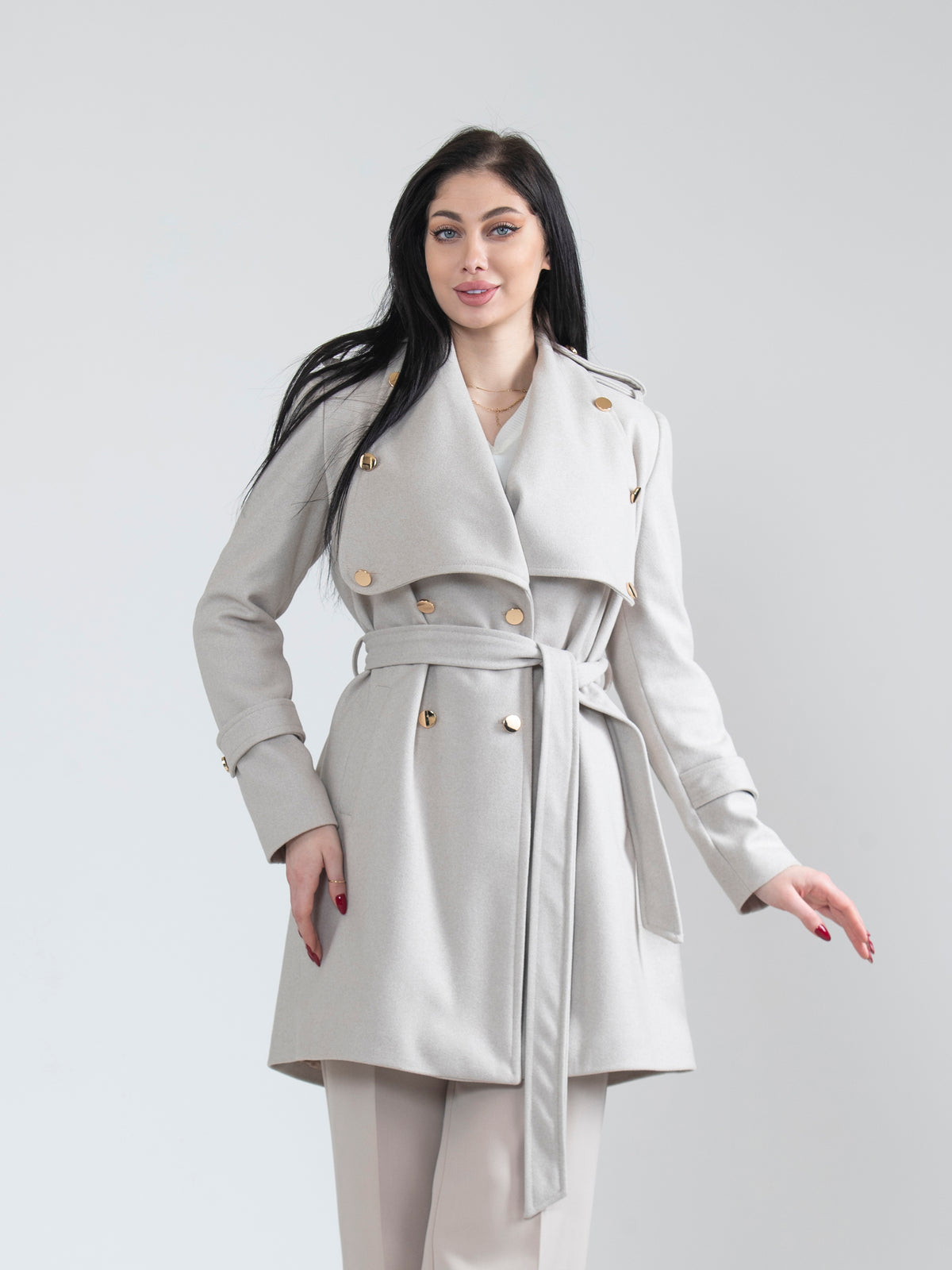 Winter jacket with distinctive buttons