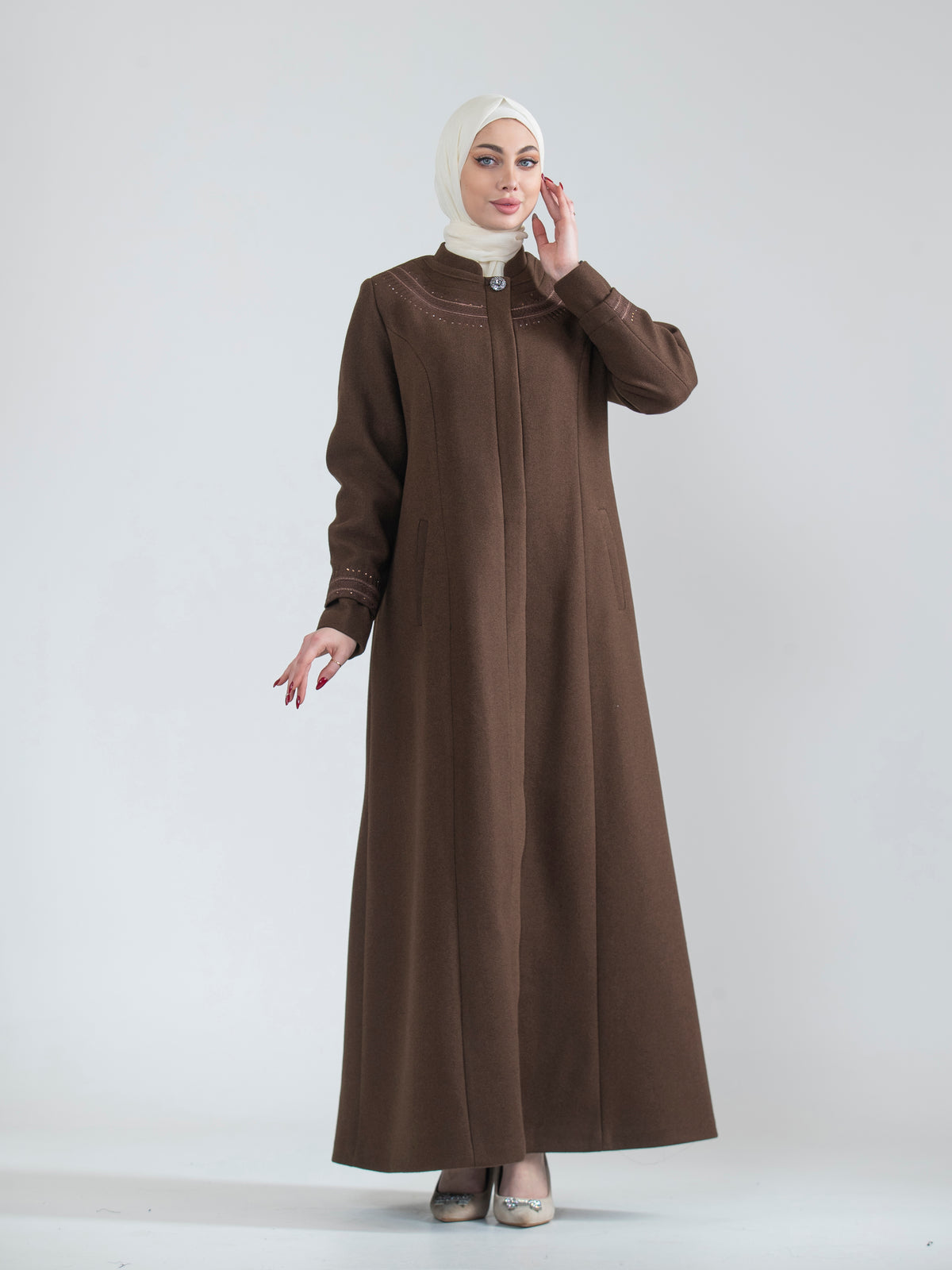 Special Size Embroidered Jilbab, 46–52