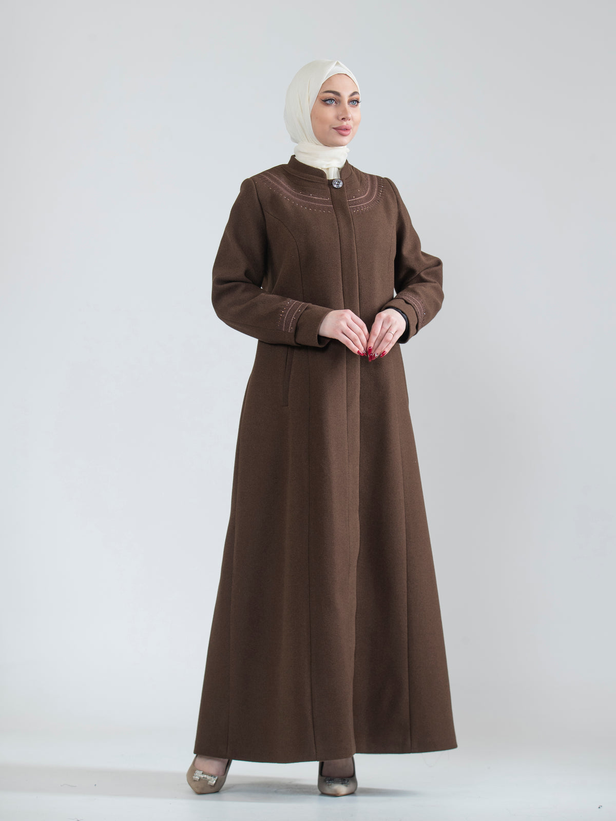 Special Size Embroidered Jilbab, 46–52