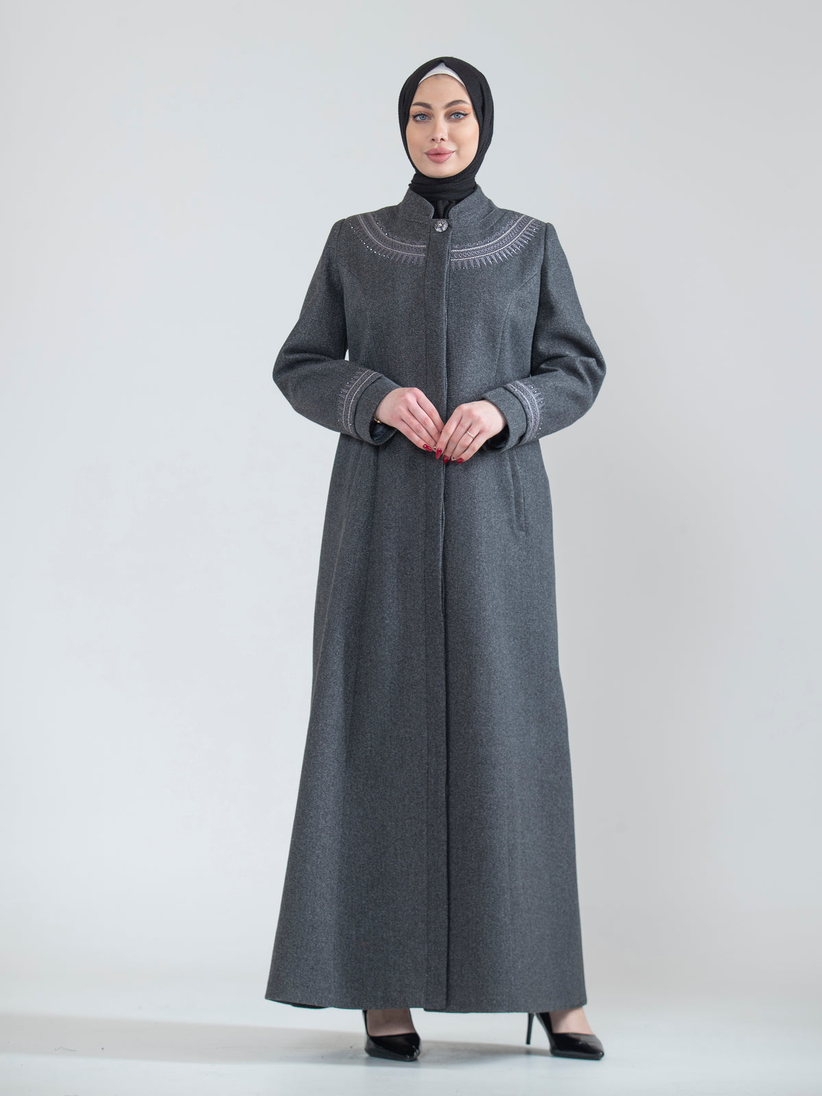 Special Size Embroidered Jilbab, 46–52