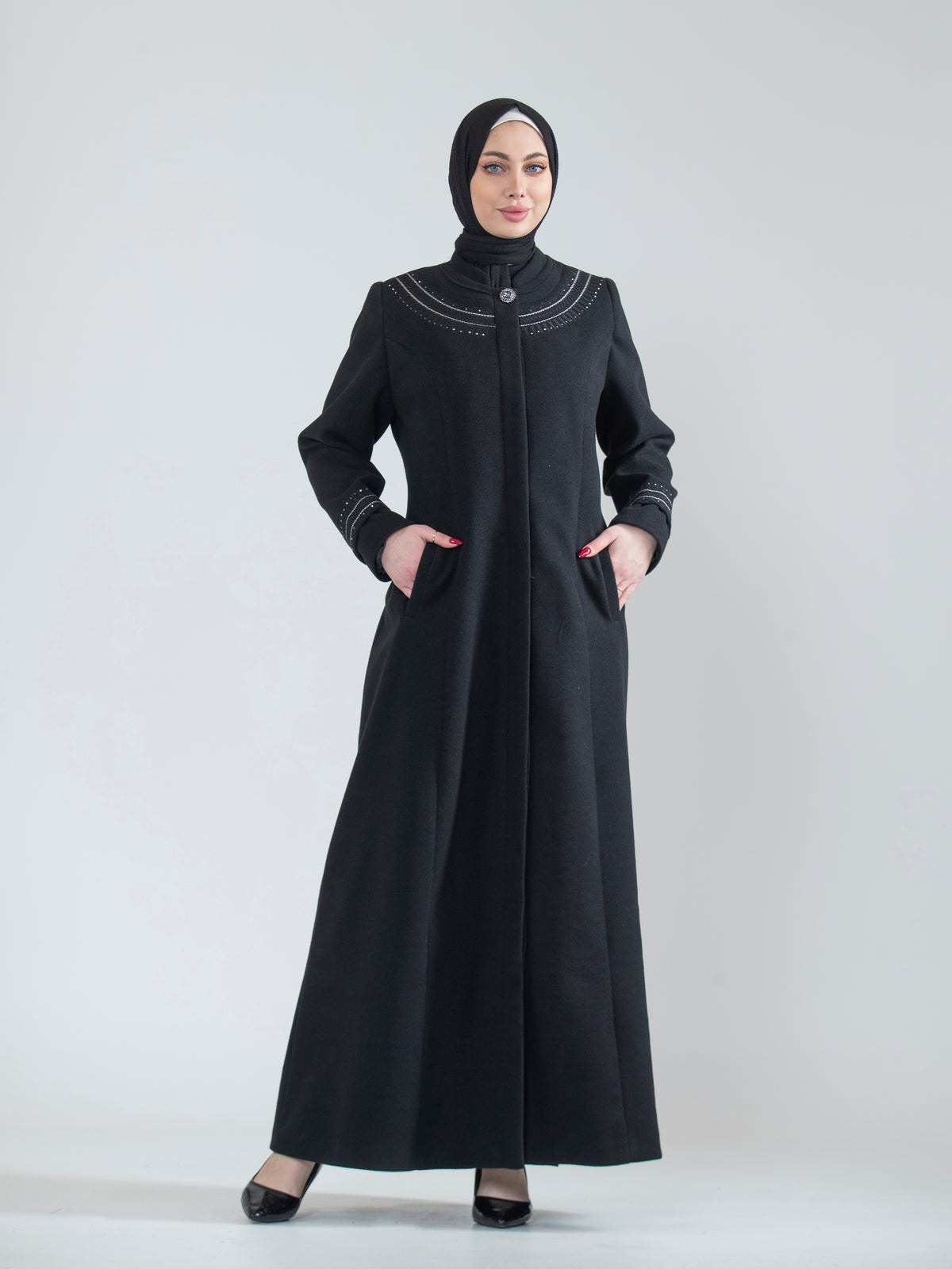 Special Size Embroidered Jilbab, 46–52