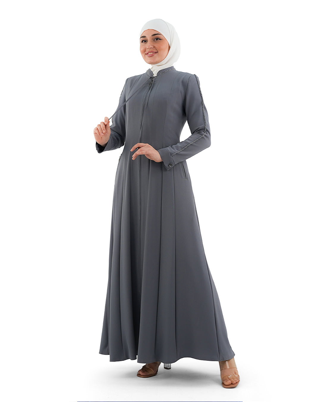 Almas Korean Fabric Jilbab with Rhinestones
