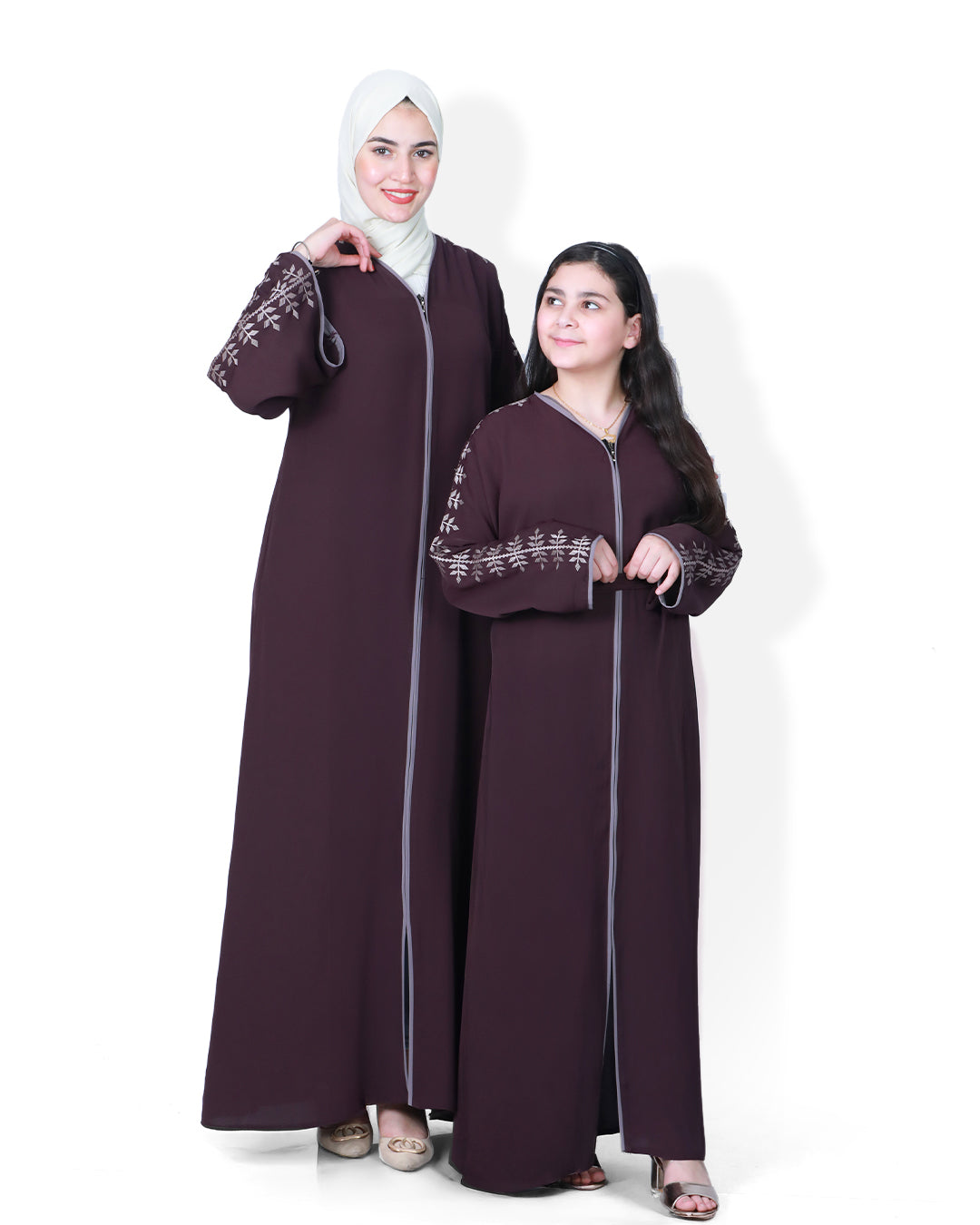 Two Moons Mother & Daughter Embroidered Abaya