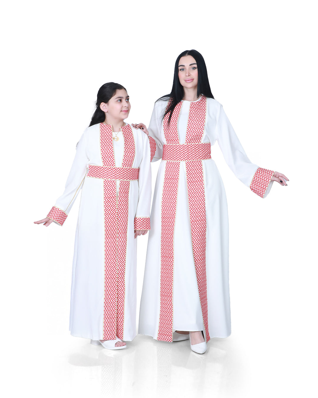 Palestinian Embroidered Bisht in Women's & Girls' Sizes