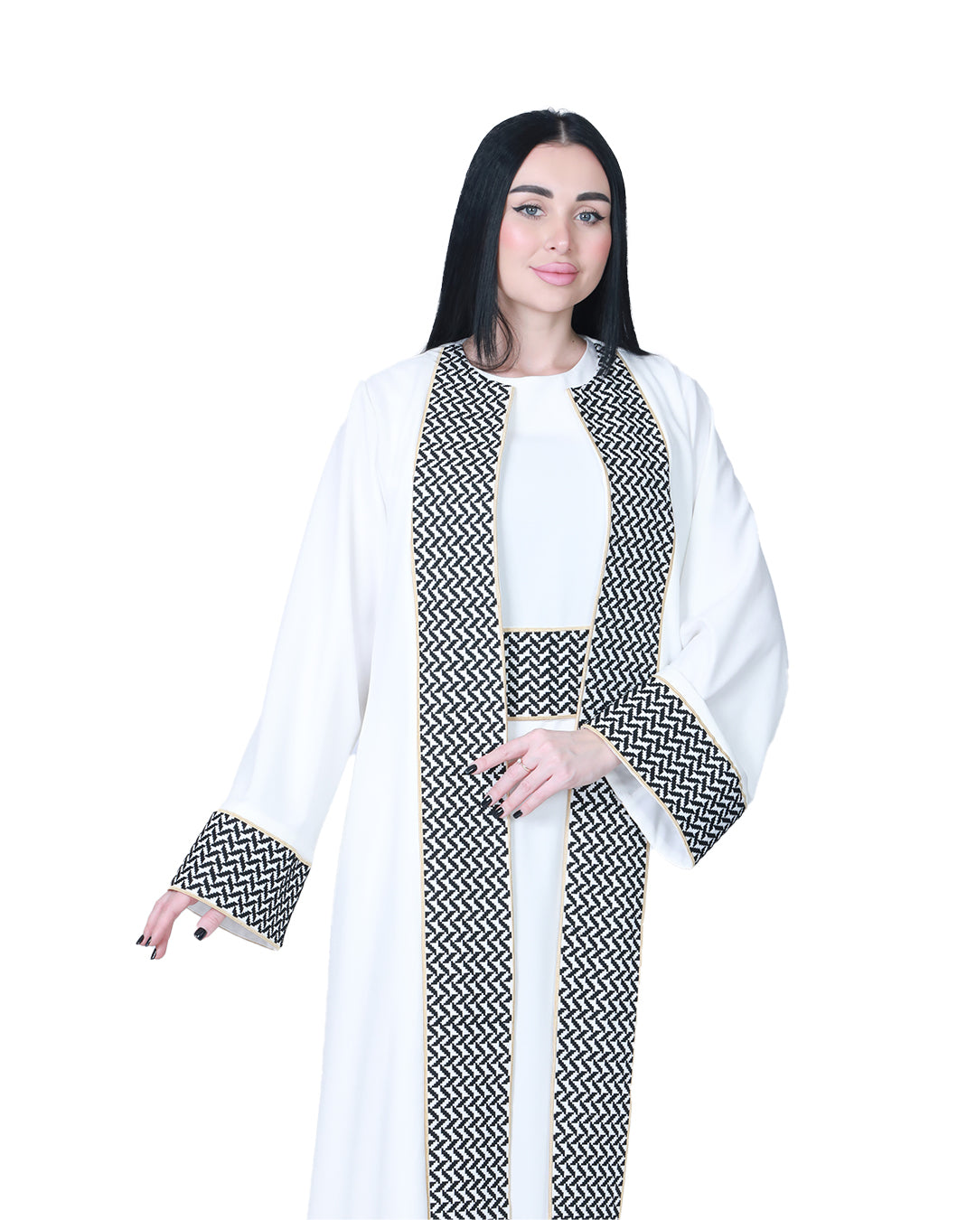 Palestinian Embroidered Bisht in Women's & Girls' Sizes