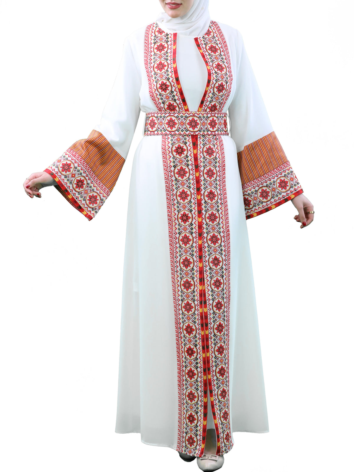 Lojain Two-Piece Embroidered Bisht