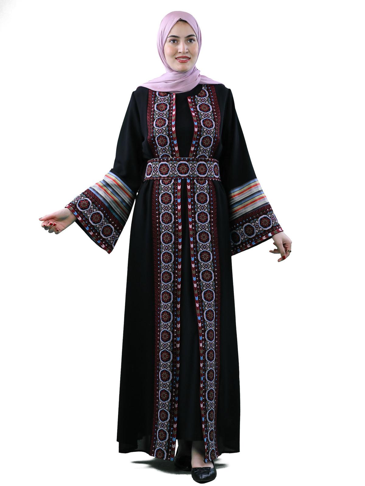 Lojain Two-Piece Embroidered Bisht