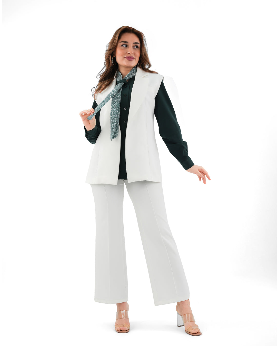 Aseela Shirt & Vest Set, Sizes 38–52