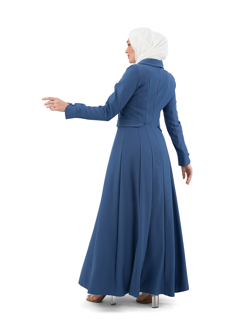 Rawda Everyday Button-Front Jilbab