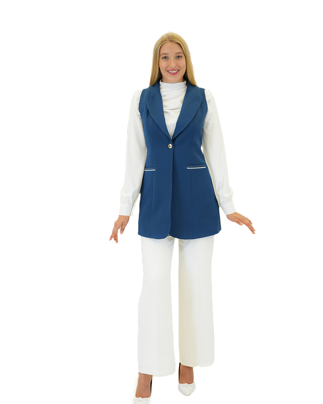 Classic Straight-Cut Vest, Sizes 38–52