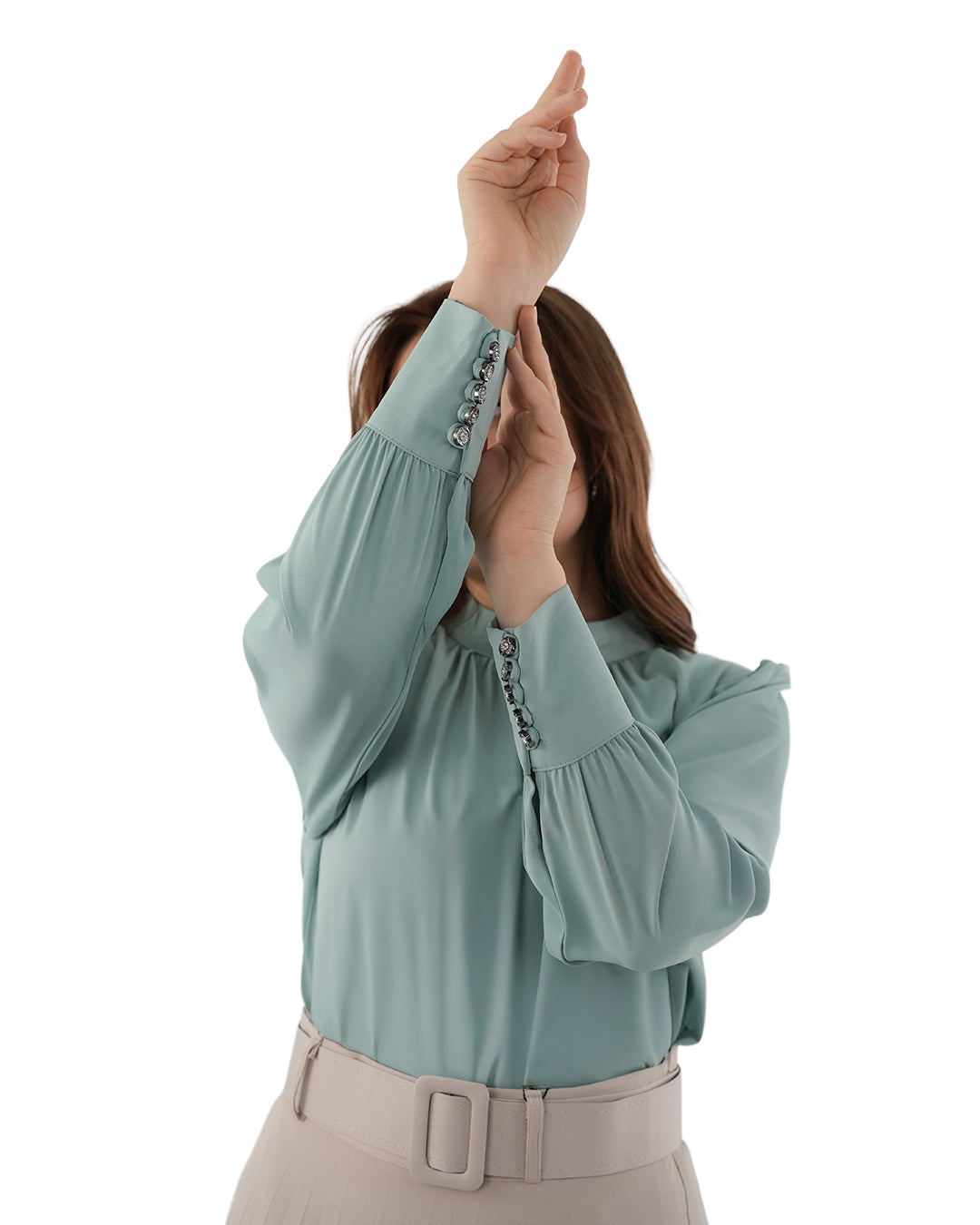 Basic Short Blouse, Sizes 38–52
